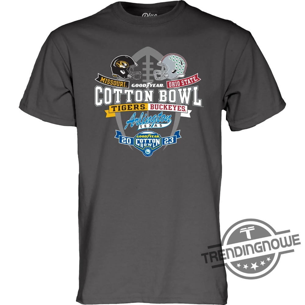 Mizzou Cotton Bowl Shirt Mizzou Tigers Step Ahead Mizzou Vs Ohio State Two Team Grey Shirt
