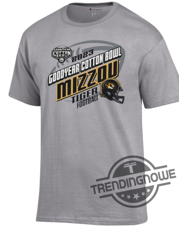 Mizzou Cotton Bowl Shirt Mizzou Tigers Champion Mizzou Cotton Bowl Grey Helmet Shirt trendingnowe 1