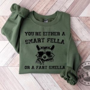 Are You A Smart Fella Or Fart Smella Retro Cartoon Shirt Weird Sweater Meme Tshirt Trash Panda Hoodie Trending Shirts Gift For Friends giftyzy 7