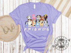 Bluey Friends Shirt Bluey Birthday Party Tshirt Bluey Character Hoodie Bluey Heeler Family Sweatshirt Bluey Birthday Gift giftyzy 2