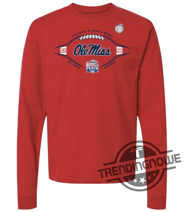 Ole Miss Peach Bowl Shirt 2023 Chickfila Peach Bowl Ole Miss Shirt trendingnowe 1