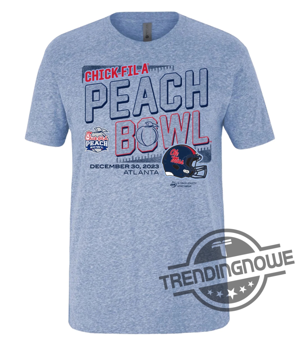Ole Miss Peach Bowl Shirt V2 2023 Chickfila Peach Bowl Ole Miss Shirt