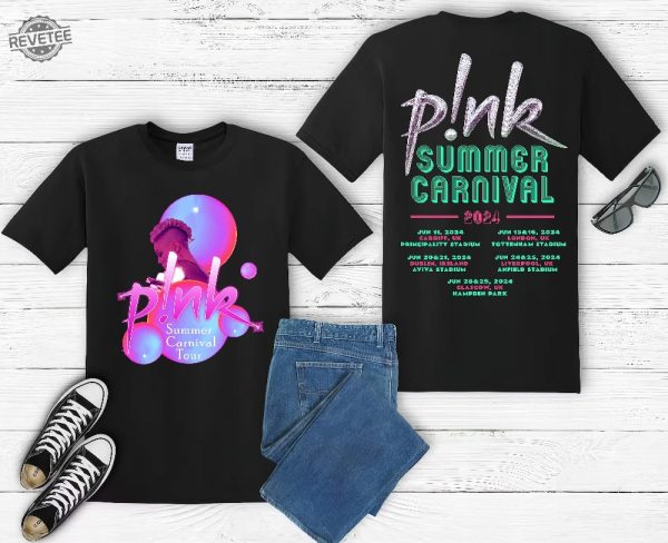 Pnk Pink Singer Summer Carnival Uk 2024 Festival Tour T Shirt Hoodie Hoody Men Women Unisex Unique revetee 1