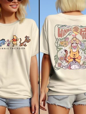 Retro Winnie The Pooh And Friends Sweatshirt Disney Winnie The Pooh Shirt Disney Pooh Bear 2 Side Shirt Disneyland Classic Pooh And Co Unique revetee 3