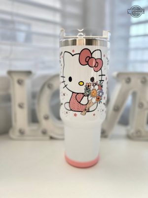stanley hello kitty cup 40oz sanrio the melody stainless steel stanley tumbler dupe cup with handle 40 oz japanese cat tumblers laughinks 1