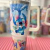 stitch cups lilo and stitch 40oz stainless steel stanley tumbler dupe cup with handle 40 oz disney gift for movie lover laughinks 1