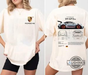 porsche 911 gt3 hoodie tshirt sweatshirt mens womens 2 sided porsche 911 gt3 rs aesthetic tee gift for car guys introduced in 2023 shirts laughinks 1