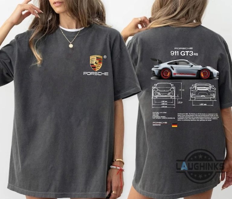 T-shirt Vintage Porsche 911 Turbo GT - Coton épais, Unisexe, Neuf Avec étiquettes