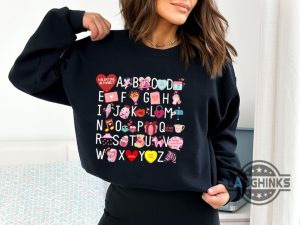 teacher valentine shirts sweatshirts hoodies mens womens valentine tshirt teacher valentines alphabet tee valnetines day appreciation gift for teachers laughinks 1