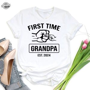 New Grandpa Gift Grandpa To Be Promoted To Grandpa First Time Grandpa Grandpa Shirt Grandpa Reveal Grandpa Shirts Gift For Grandpa Unique revetee 2