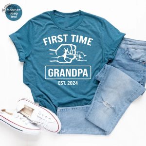 New Grandpa Gift Grandpa To Be Promoted To Grandpa First Time Grandpa Grandpa Shirt Grandpa Reveal Grandpa Shirts Gift For Grandpa Unique revetee 4