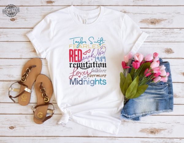 Swiftie Shirt Ts Fans Tee The Eras Tour Shirt New Eras Tour Outfits Ts Lover Shirt Swiftie Albums Shirt Red Midnights 1989 Lover Tee Unique revetee 3