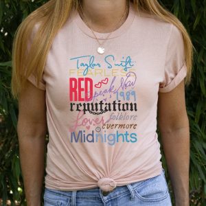 Swiftie Shirt Ts Fans Tee The Eras Tour Shirt New Eras Tour Outfits Ts Lover Shirt Swiftie Albums Shirt Red Midnights 1989 Lover Tee Unique revetee 4