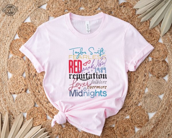 Swiftie Shirt Ts Fans Tee The Eras Tour Shirt New Eras Tour Outfits Ts Lover Shirt Swiftie Albums Shirt Red Midnights 1989 Lover Tee Unique revetee 5