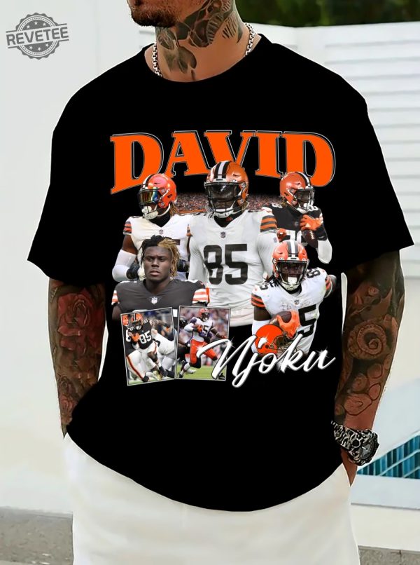 Vintage 90S Graphic Style David Njoku Shirt David Njoku Shirt Retro American Football Oversized Shirt Football Bootleg Gift Unique revetee 1