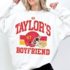 Taylor And Travis Sweatshirt Taylors Boyfriend Sweatshirt Kansas City Crewneck Football Era Sweatshirt Taylor Fan Vintage Game Day Shirt Unique revetee 1