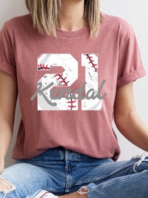 Custom Baseball Jersey Shirt Womens Custom Baseball Sweatshirt Personalized Baseball Mom Hoodie Custom Baseball Player Gifts Unique revetee 7