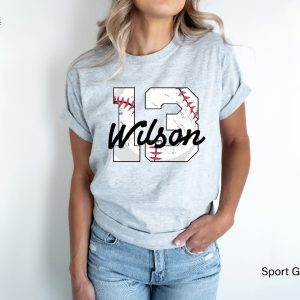 Custom Baseball Jersey Shirt Womens Custom Baseball Sweatshirt Personalized Baseball Mom Hoodie Custom Baseball Player Gifts Unique revetee 8