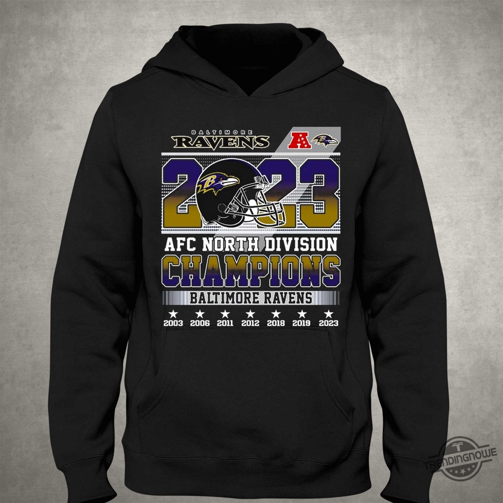 Ravens Afc North Champions Shirt 2023 Afc North Division Champions Baltimore Ravens Shirt trendingnowe 1