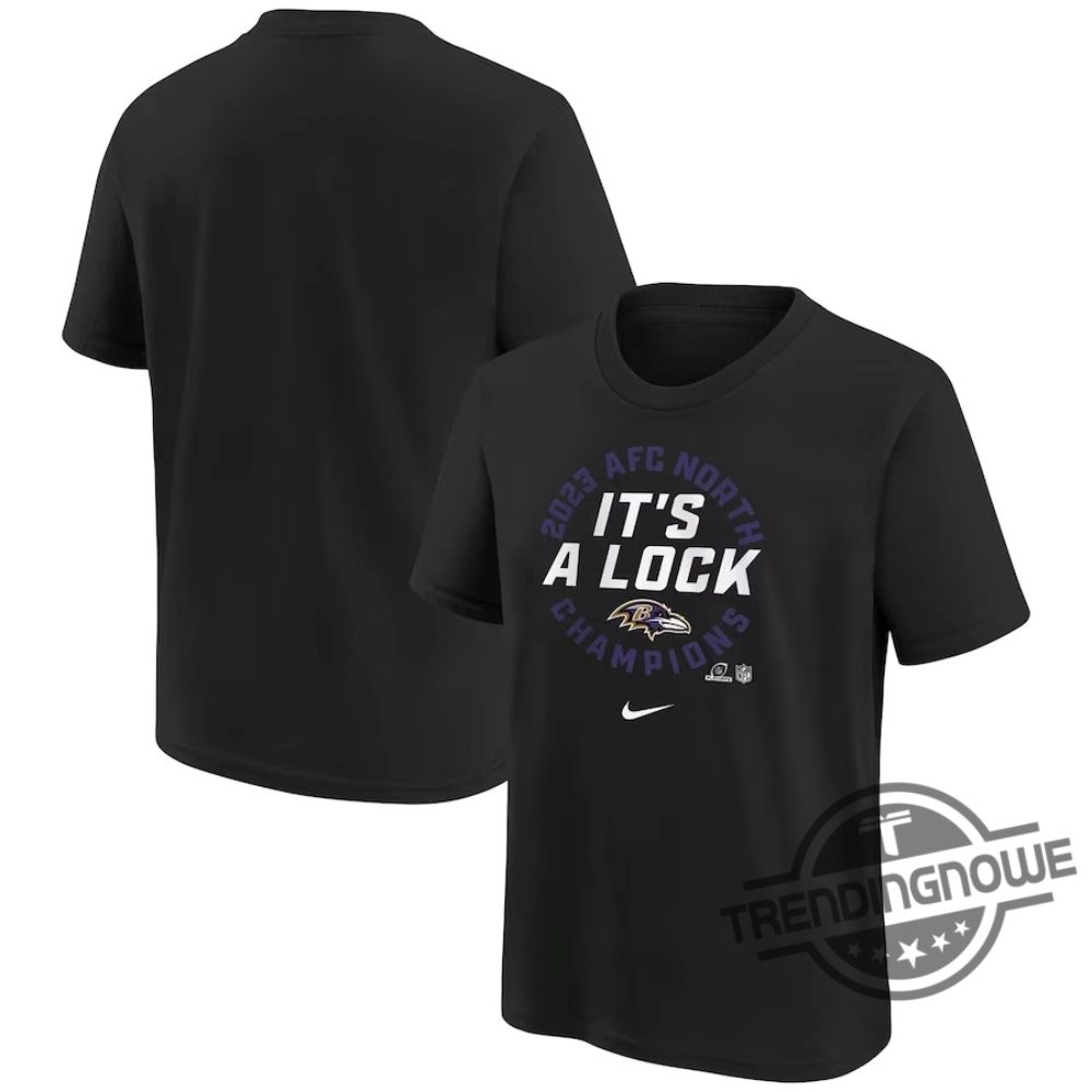 Ravens Afc North Champions Shirt Baltimore Ravens 2023 Afc North Division Champions Locker Room Trophy Collection Shirt