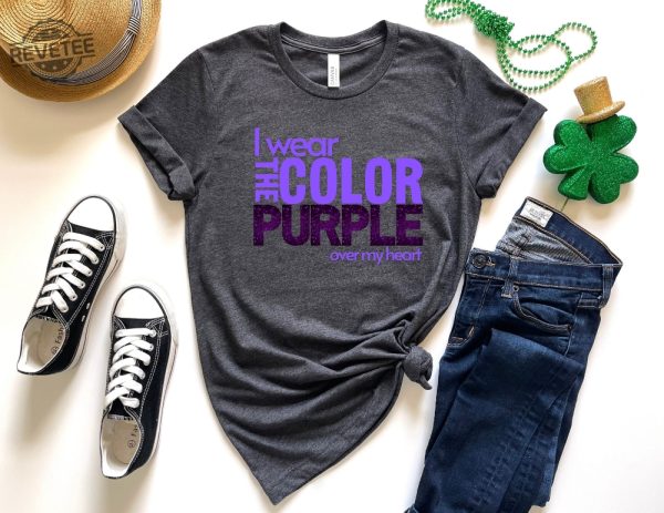 I Wear The Color Purple Over My Heart Shirt Color Purple Movie Shirt The Color Purple Movie 2023 Cast Shirt The Color Purple Shirt Unique revetee 2