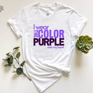 I Wear The Color Purple Over My Heart Shirt Color Purple Movie Shirt The Color Purple Movie 2023 Cast Shirt The Color Purple Shirt Unique revetee 5