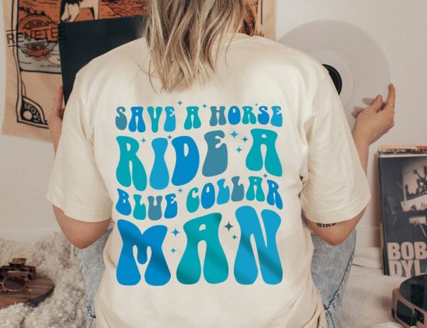 Blue Collar Wife Sweatshirt Funny Blue Collar Shirt Blue Collar Wives Club Shirt Collar Wife Tee Blue Collar Hoodie Girlfriend Shirt Unique revetee 3