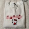 hello kitty valentines embroidered sweatshirt tshirt hoodie cute pink kitty heart embroidery shirts sanrio the melody cartoon valentines day gift for her laughinks 3