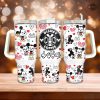 starbucks valentine cup x disney coffee stainless steel 40oz stanley tumbler dupe mickey and minnie mouse love valentines day gift for her him laughinks 1