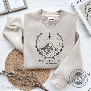 Velaris Embroidered Tshirt City Of Starlight Embroidered Sweatshirt Acotar Hoodie Velaris City Of Starlight Shirt giftyzy 3