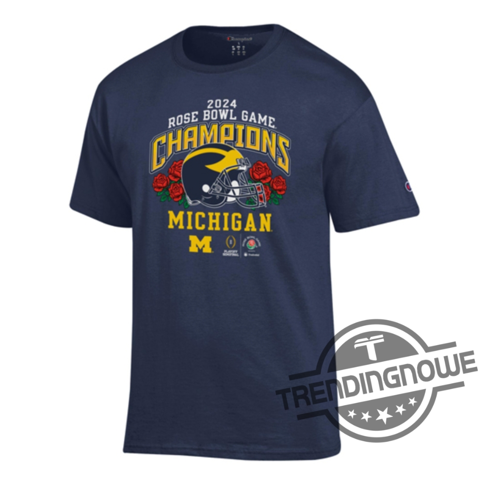 Michigan Rose Bowl Champs Shirt V3 Michigan Football 2024 Rose Bowl Game Champions Shirt