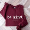 Be Kind Of A Bitch Sweatshirt Funny Sweatshirt Funny Gift Sarcatic Shirt Sarcastic Gift Be Kind Funny Quote Shirt Typerwriter revetee 1