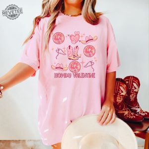 Howdy Valentine Comfort Colors Western Graphic Tee Retro Valentines Day Shirt Cowgirl Valentines Shirt Western Valentines Shirt revetee 3