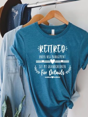 Funny Retirement Gifts New Retired Grandma T Shirt Retirement Mom Gift Retired Under New Management See Grandchildren For Details Shirt revetee 2