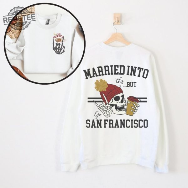 San Francisco Football Sweatshirt Gift For San Francisco Sports Fan San Fran Crewneck San Francisco Game Day Tshirt San Fran Apparel revetee 2