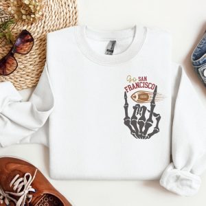 San Francisco Football Sweatshirt Gift For San Francisco Sports Fan San Fran Crewneck San Francisco Game Day Tshirt San Fran Apparel revetee 4