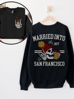 San Francisco Football Sweatshirt Gift For San Francisco Sports Fan San Fran Crewneck San Francisco Game Day Tshirt San Fran Apparel revetee 5