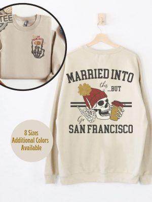 San Francisco Football Sweatshirt Gift For San Francisco Sports Fan San Fran Crewneck San Francisco Game Day Tshirt San Fran Apparel revetee 6