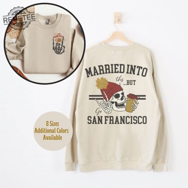 San Francisco Football Sweatshirt Gift For San Francisco Sports Fan San Fran Crewneck San Francisco Game Day Tshirt San Fran Apparel revetee 6