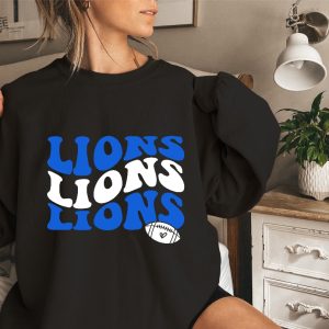 Detroit Lions Sweatshirt Retro Style Vintage Detroit Lions Lions Football Detroit Lions Football Womens Detroit Lions Detroit Gifts revetee 2