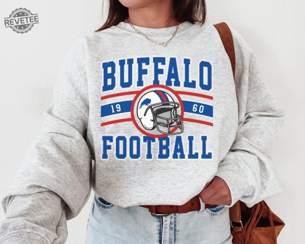 Vintage Buffalo Football Crewneck Buffalo Bill Sweatshirt Bill Sweatshirt Bills Football Buffalo New York Buffalo Fan Gift revetee 1