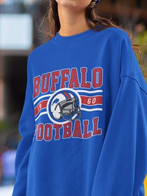 Vintage Buffalo Football Crewneck Buffalo Bill Sweatshirt Bill Sweatshirt Bills Football Buffalo New York Buffalo Fan Gift revetee 2