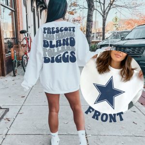 Dallas Sweatshirt Cowboys Fan Crewneck Sweatshirt Womens Dallas Shirt Distressed Dallas Sweatshirt Cowboys Gift Dallas Texas revetee 3