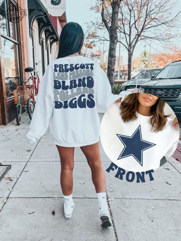 Dallas Sweatshirt Cowboys Fan Crewneck Sweatshirt Womens Dallas Shirt Distressed Dallas Sweatshirt Cowboys Gift Dallas Texas revetee 3