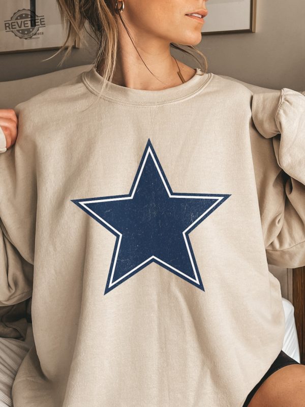 Dallas Sweatshirt Cowboys Fan Crewneck Sweatshirt Womens Dallas Shirt Distressed Dallas Sweatshirt Cowboys Gift Dallas Texas revetee 5