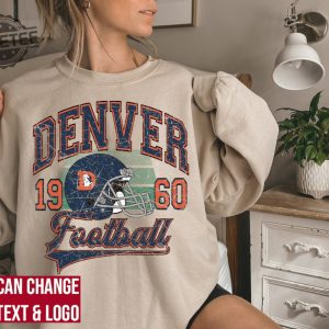 Denver Football Sweatshirt Denver Football Shirt Vintage Style Denver Football Sweatshirt Denver Fan Gift Sunday Football revetee 2