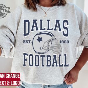 Dallas Football Sweatshirt Dallas Football Shirt Vintage Style Dallas Football Sweatshirt Dallas Fan Gift Sunday Football revetee 3