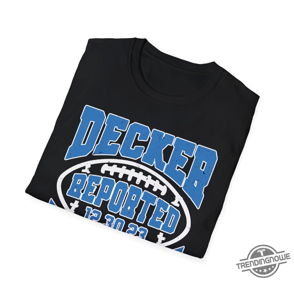 Decker Reported As Eligible T Shirt Lions Fans Lions Tees Decker Shirt