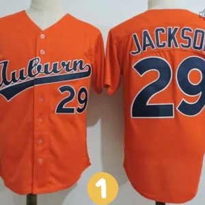 bo jackson auburn baseball jersey all over printed number 29 baseball uniform shirts auburn tigers college football gift orange white laughinks 1