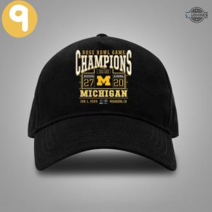michigan rose bowl champs hat michigan wolverines football classic embroidered baseball cap 2024 game day university of michigan go blue dad hats laughinks 14
